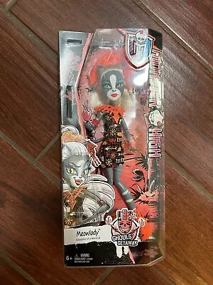 Monster High 2015 Ghouls Getaway Tiki Island Meowlody Werecat 11  Gray Cat Doll • $58