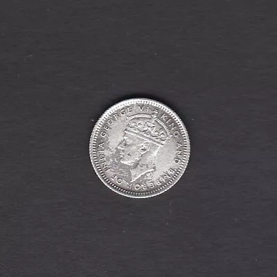 1945 Malaya George VI Silver 5c Five Cent Coin • £1.99