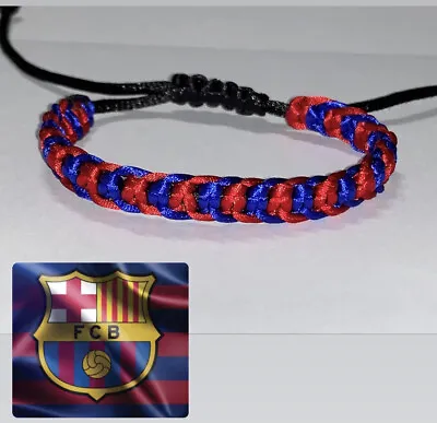 Barcelona Football Club Braided  Bracelet/ Barça NYLON Football Bracelets • $10.58