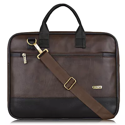 Laptop Bags Faux & Synthetic Leather Briefcase Shoulder Handbag Messenger Bag UK • £19.99