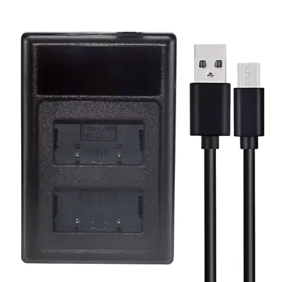 NB-2L NB-2LH DUAL USB Battery Charger For Canon EOS 350D 400D G7 G9 ZR100 ZR200 • $10.22