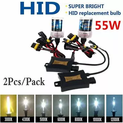 55w H1/h4/h7 Hid Xenon Lights Headlight Slim Ballast Conversion Kit 3000k-12000k • $24.25