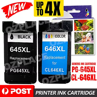 Generic PG-645XL CL-646XL Ink For Canon MG3060 2460 TR4560 MX496 TS3160 3360 • $29.95