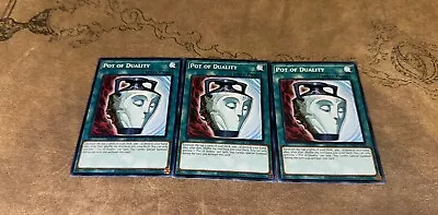 YUGIOH Pot Of Duality 3X Common LEDD-ENA26 SDHS-EN034 LDK2 LEGENDARY DECKS 2 • $2.49