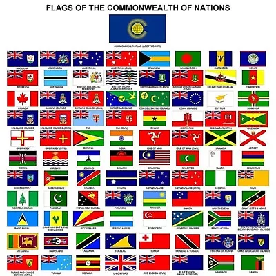 Commonwealth Flags Australia New Zealand India Canada Jamaica Flagpole Flag 5 3 • £5.75