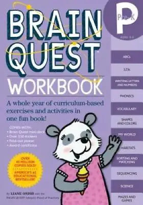 Brain Quest Workbook: Pre-K - Paperback By Onish Liane - GOOD • $3.96