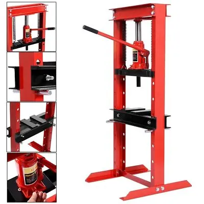 Ironmax 12 Ton Shop Press Floor H-Frame Press Plates Hydraulic Jack Stand • $179.99