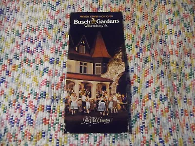 Vintage Amusement Park Brochure Busch Gardens Preview Center • $11.95