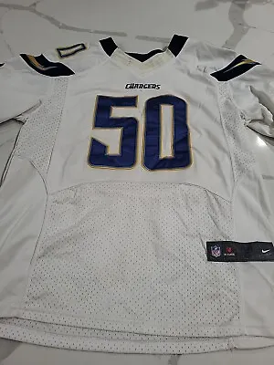 San Diego Chargers Manti Teo Nike Sewn White Jersey Size 44 • $60