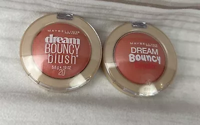 (2) Maybelline New York Dream Bouncy Blush Peach Satin #20 (.19oz) • $11.95