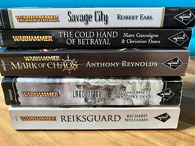 Warhammer Paperback Books Lot Of 5 (AbnettEarlReynolds) • $24.95