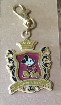 2008 Mickey Mouse Walt Disney World Logo Trading Lanyard Medal Dangle Medallion • $14.50