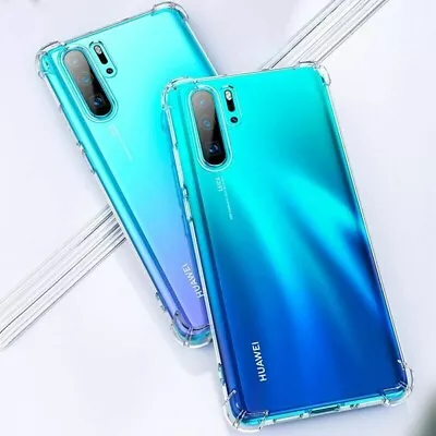 Case For Huawei P30 Pro / P30 Lite / P30 P40 CLEAR Gel Shockproof Silicone Cover • £2.25