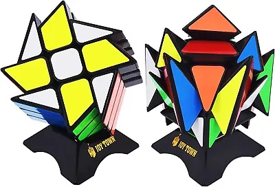 $22.49 • Buy Speed Cube Set Of 2 Bundle Pack Windmill Cube Magic Puzzle, YJ Axis V2 New Versi
