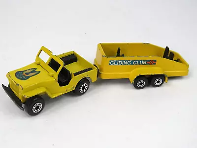 Matchbox Superfast 900 TP-7 Gliding Club Jeep & Trailer 1976 Die-cast Rare • $23.59