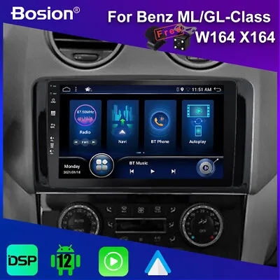 Car Stereo For Mercedes Benz ML/GL-Class W164 X164 Android 12 GPS Carplay Radio • £219.99