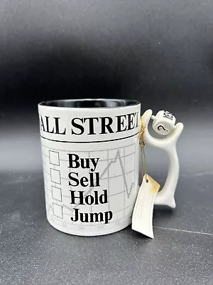 Wall Street Stock Broker Buy Sell Hold Jump Coffee Mug Dept 56  Spinner Dice. • $14