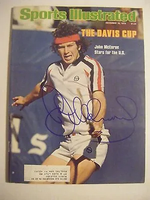 $195 • Buy JOHN McENROE Signed 1978 Sports Illustrated Tennis Magazine Autographed AUTO SI