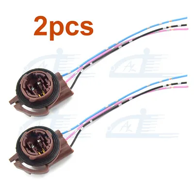 2pcs 3157 4157 Bulb Socket Pigtail Harness Wire Plug For Turn Signal Brake Light • $7.49