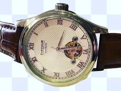 £145 • Buy Earnshaw Automatic Men’s Wristwatch With Earnshaw Tan Leather Strap.