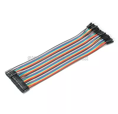 40PCS Dupont Wire Jumpercables 20cm 2.54MM Male To Female 1P-1P For Arduino • $1.58