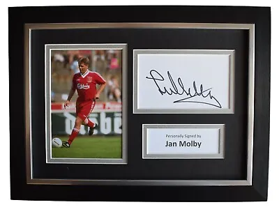 Jan Molby Signed A4 Framed Autograph Photo Display Liverpool Football COA • £34.99