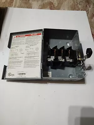 Square D Non Fusible Safety Switch DU322 60 Amp 240 Volt • $50