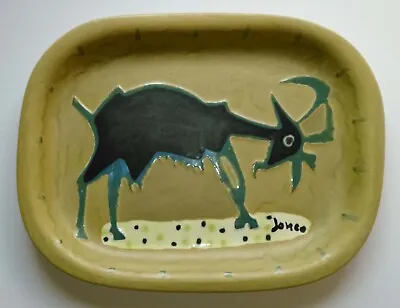 Signed MARCEL JANCO Large Plate Ceramics  DADA  Israel Romania Modern Art Jewish • $990