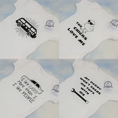 WILD AND FREE Mix Babygrow Novelty Baby Shower Present Vest Cute Funny Gift • £5.99