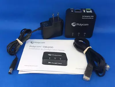 Polycom Obihai Obitalk OBi200 1-Port VoIP Adapter Google Voice & Fax For Home • $69.95