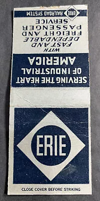 Erie Railroad Matchbook Cover Freight And Passenger • $3.88