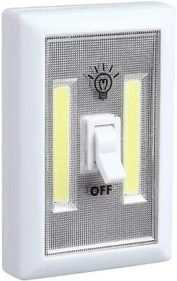 LED Light Switch With Batteries Under Cabinet Shelf Closet Nightlight Kitchen • £4.99