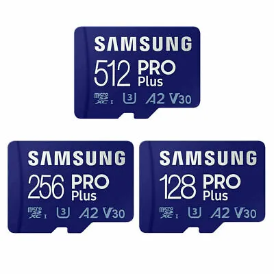 Samsung PRO Plus 128GB 256GB (Reader) 512GB UHS-I MicroSD MicroSDXC Micro SD LOT • $21.95