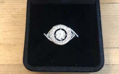 Avon Everlasting Love Ring Floating CZ Stone Raised Setting 925 Size 6 • $9.99