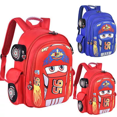 3D Cars McQueen Backpack Toddler Kids Boys Cartoon School Bag Shoulder Rucksack • $32.58