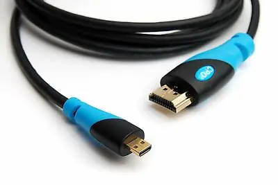 2M CPO HDMI To HDMI Micro Camera Phone Tablet Cable - Type D - V1.4 - #33A8 • £3.99