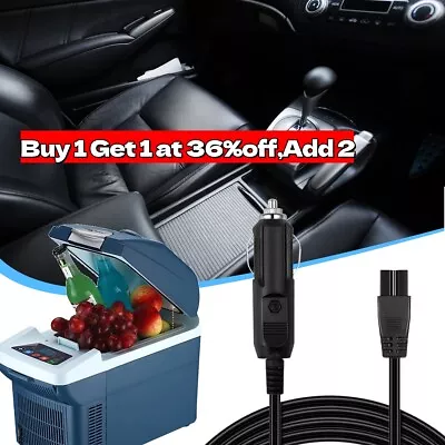 Car Cool Box Lead Cable Car Refrigerator 1.7M 12V DC 2 Pin Power Cord Extension • £3.71