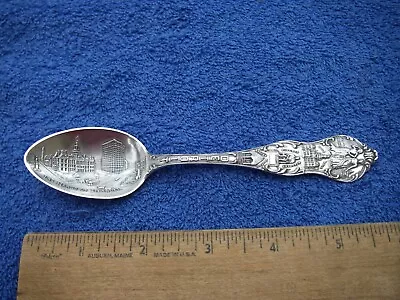 Large MICHIGAN Souvenir Spoon-THE HEART OF DETROIT Bowl-Shepard • $46.24