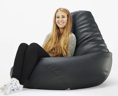 XXXLBeanbag Mega Highback Beanbags Huge Gaming Bean Bags Giant Beanbags Filled • £69.99