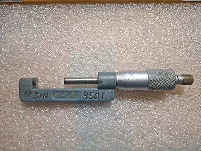 Mitutoyo 1-2  Hub Micrometer No. 147-352 0.001  W/ Carbide Tips And Ratchet Stop • $65