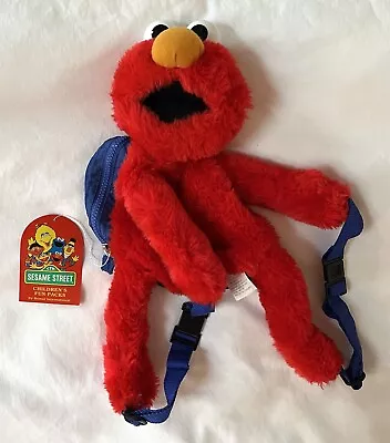 NWT Vintage 1995 Sesame Street Elmo Plush Backpack For Kids / Toddlers  • $24.99