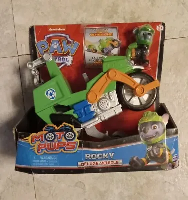 Nickelodeon Paw Patrol Rocky Ultimate Rescue Recycle Tow Truck Holds 2 Pups Toy • $23.89