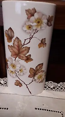 Kingston Pottery  Hull  Wall Vase Half Vessel  Autumn Leaf Patterned • £4