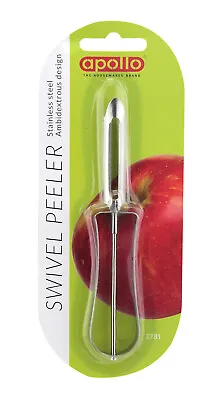 Quality Potato Vegetable Peeler Fruit Spud Swivel Slicer Stainless Steel 14.5cm • £2.99