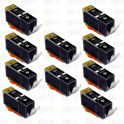 10PK NEW PGI-225 Black Ink Cartridges For Canon MG5120 MG5220 MG5320 Printers • $13.99