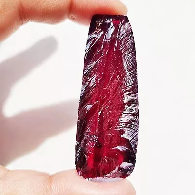 Clear 158 Ct Red Ruby Corundum Rough Lab Created Gemstone • $34.99