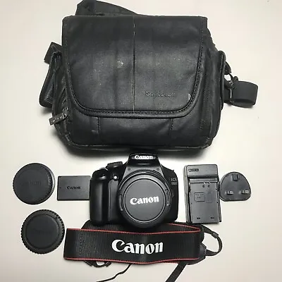 Canon EOS 1100D 12.2MP DSLR Camera 18-55mm Lens III + Charger Battery Bag VGC • £169.99