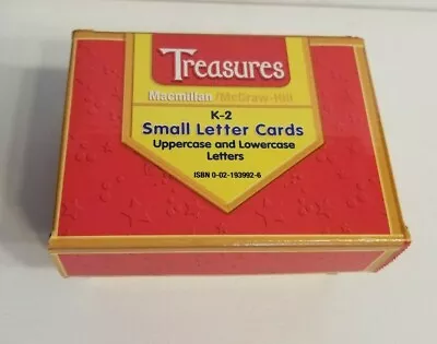 Treasures Macmillan McGraw Hill K-2 Small Letter Flash Card Set Upper Lower Case • $10