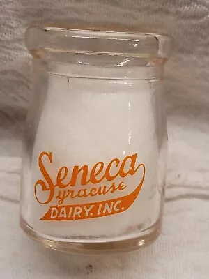 Seneca Dairy Mini Milk Creamer Glass Bottle Syracuse New York • $39.99