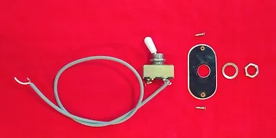 Vintage 1965 Silvertone Scroll Hollow Bass Guitar Switch + Plate Parts JAPAN • $59